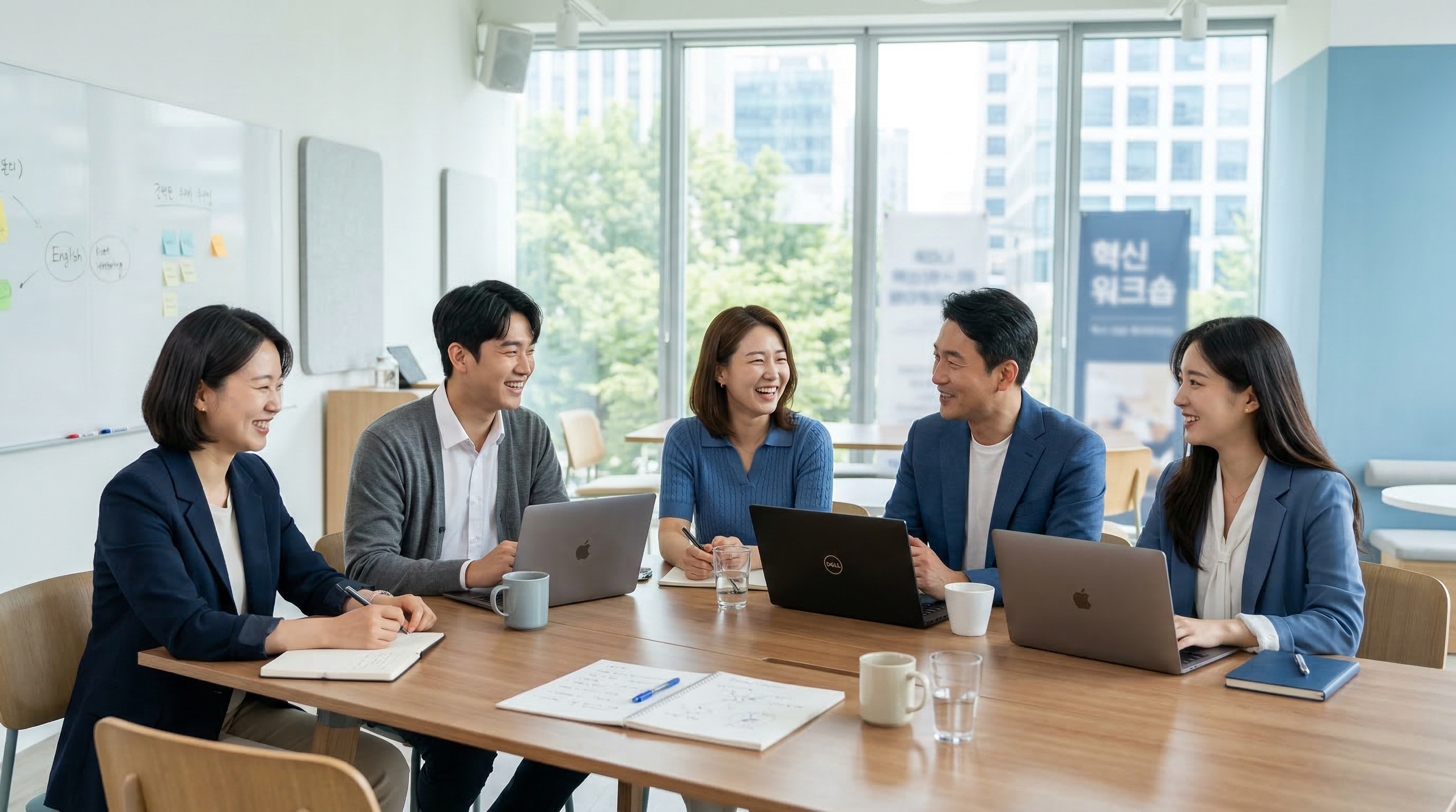 아라미디어그룹 AI융합VJ교육원 — 여러 사람이 함께 교육하고 협업하는 현장